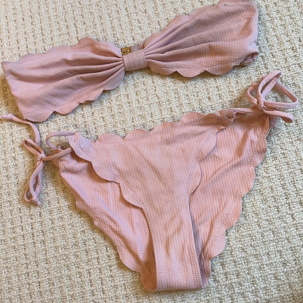 Marysia Swim Size M light pink swimsuit set